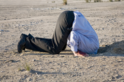 Man with His Head in the Sand